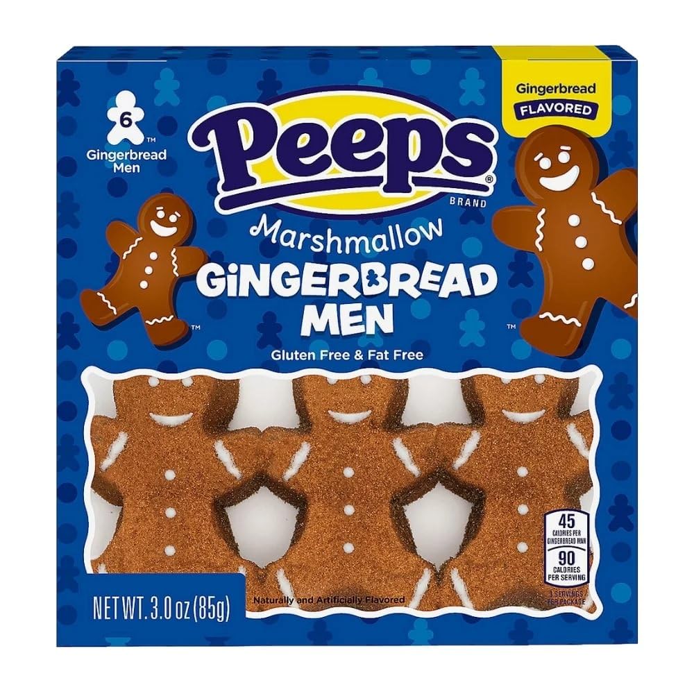 Just Born Christmas Peeps 3 oz Packs (Gingerbread Men)