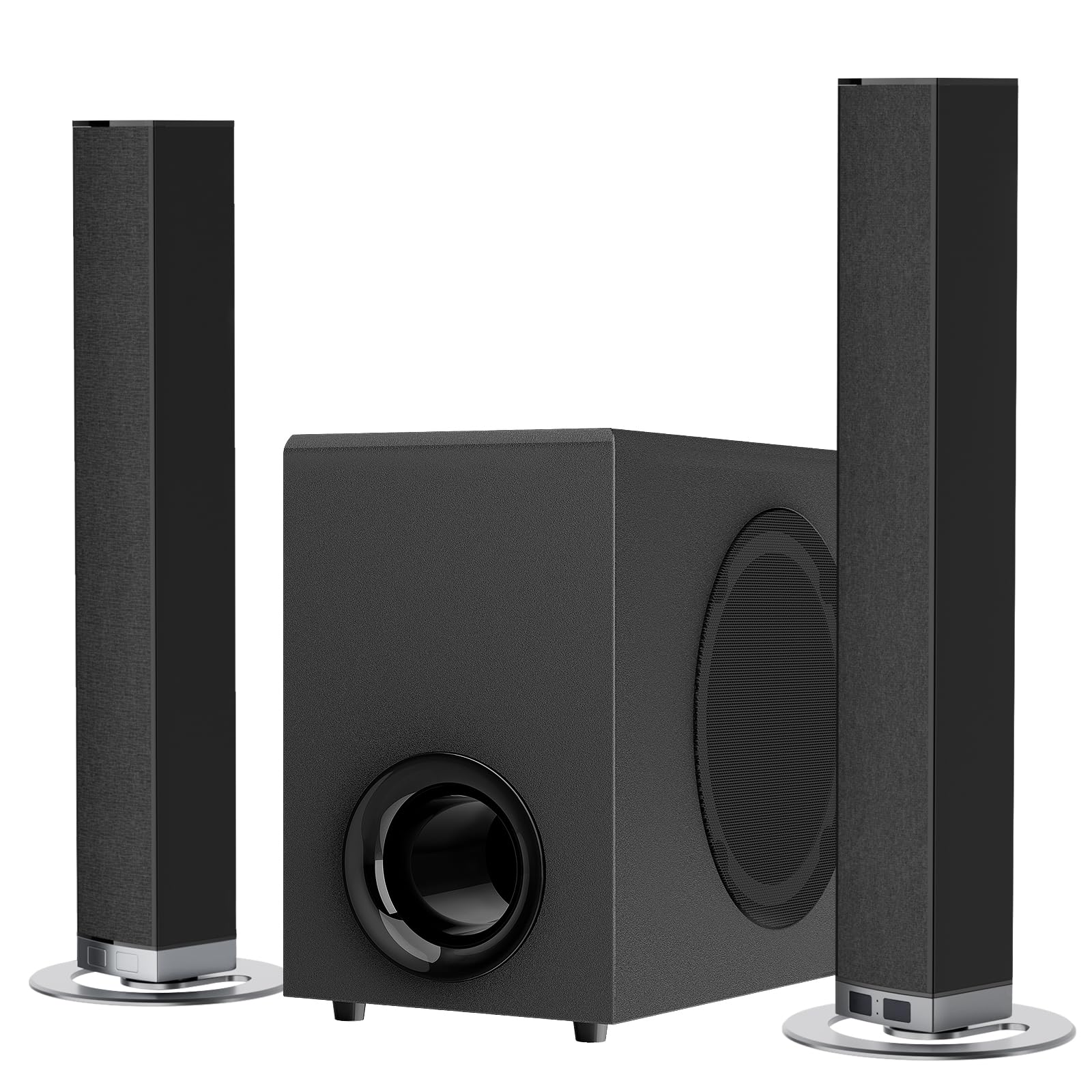 Soundbar MZEIBO 120W con Subwoofer - Home Theater Bluetooth 5.3 - Dettaglio