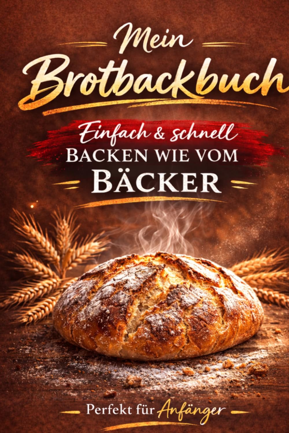 Mein Brotbackbuch: Einfach & schnell backen wie vom Bäcker – Perfekt für Anfänger: Leckere Brotrezepte, knuspriges Bauernbrot, Sauerteig, Dinkelbrot & einfache Rezepte zum Selberbacken
