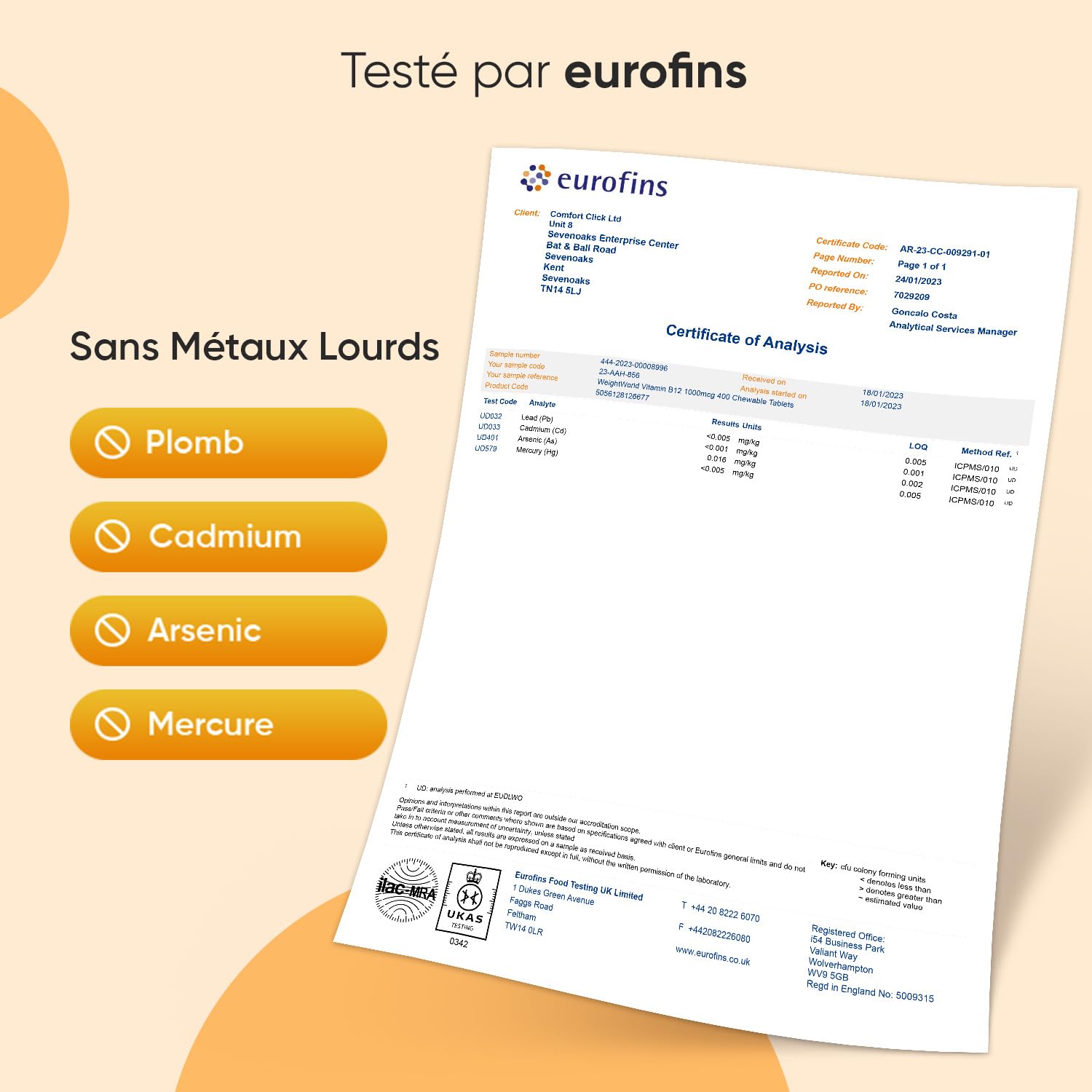Vitamine B12 Methylcobalamin 1000 mcg Vegan Comprimés à Croquer - 400 Micro-Comprimés de Vitamine B12 Methylcobalamine, Goût Citron, 1 An d'Approvisionnement, sans OGM, sans Gluten