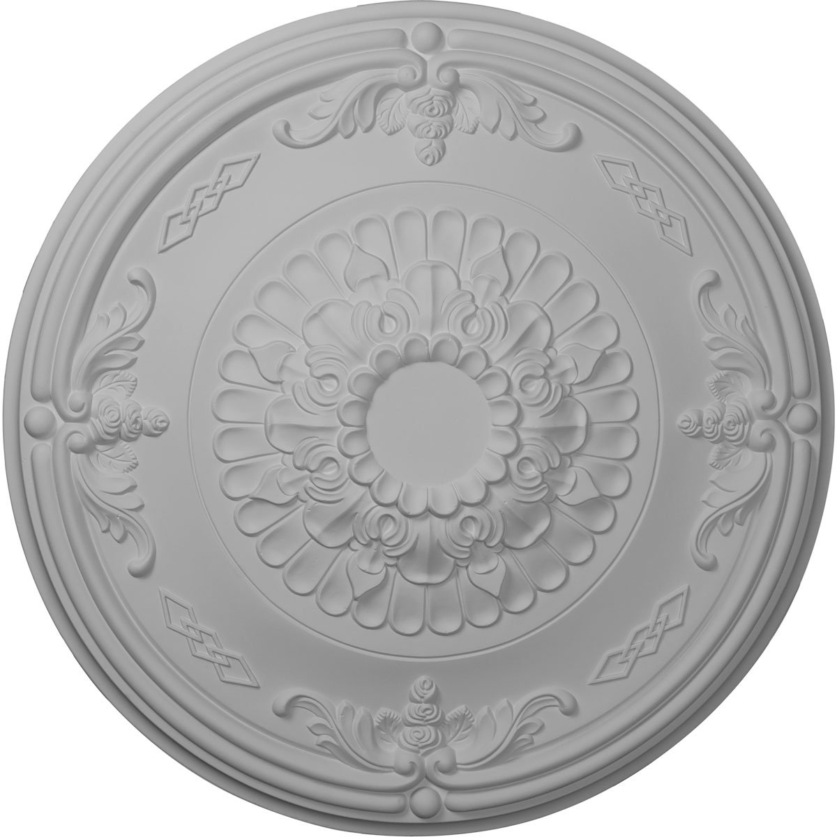 Ekena MillworkAthens Ceiling Medallion 26 OD x 3 1/4" P (Fits Canopies up to 3 5/8"), Hand-Painted Walnut