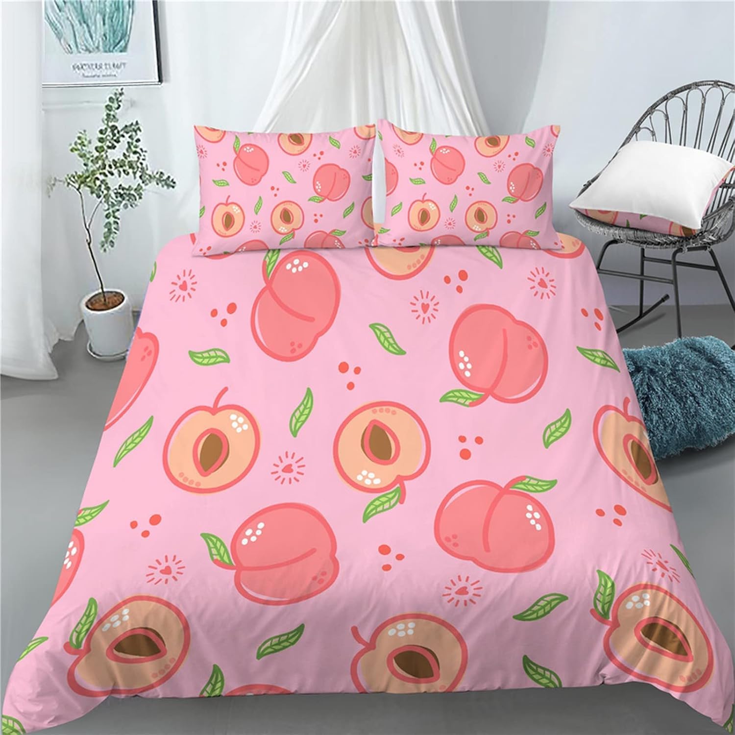 Parure de lit fruit pour chambre d'enfant et adolescent moderne