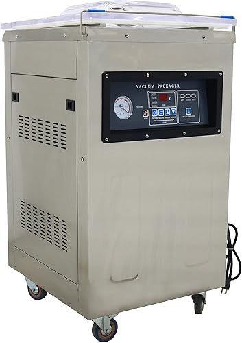 INTSUPERMAI Máquina de envasado al vacío de una sola cámara DZ400 Máquina de sellado al vacío de acero inoxidable Máquina de sellado al vacío