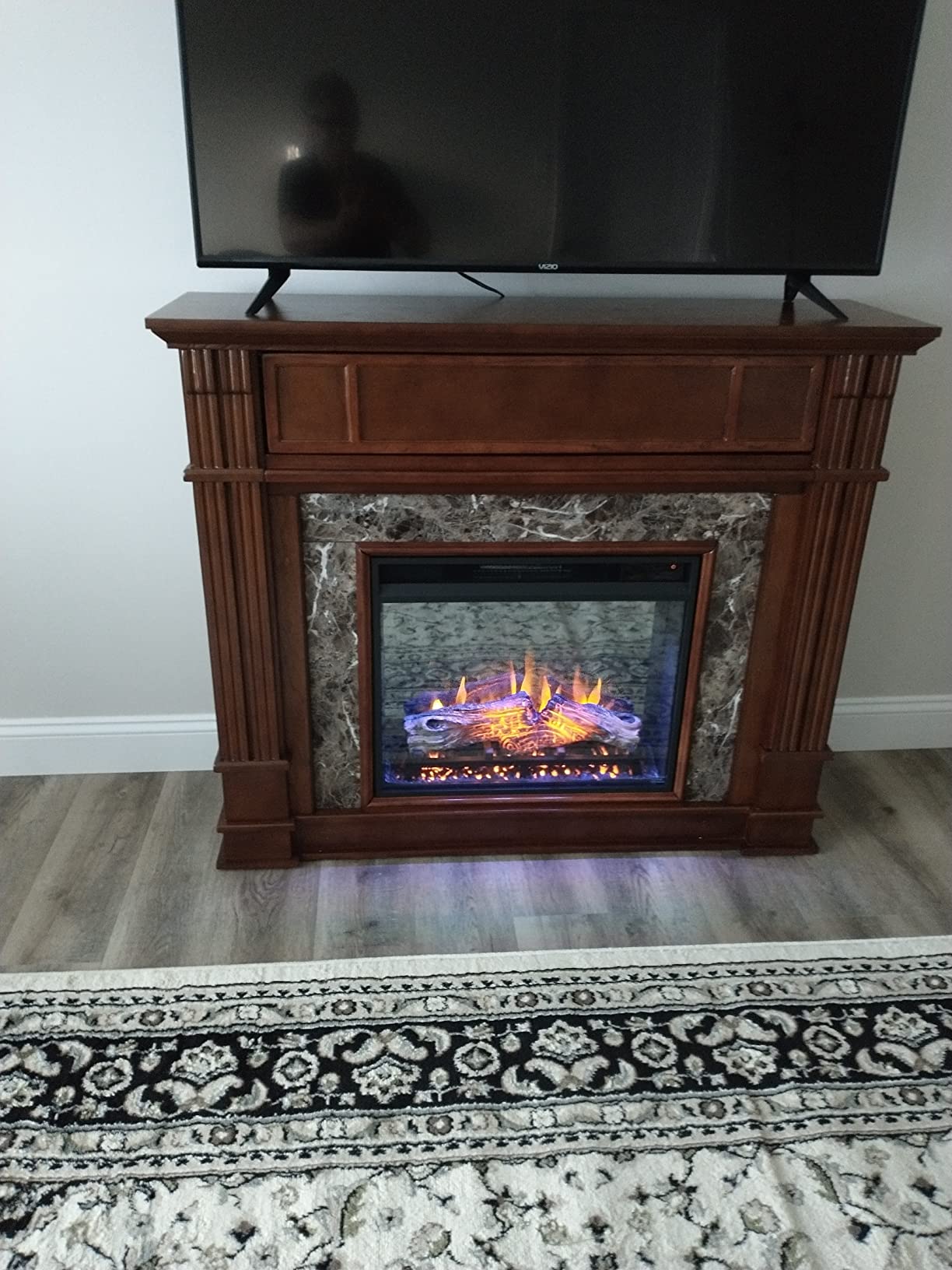 22/mo Finance SEI Furniture Highgate Electric Hidden Media Shelf