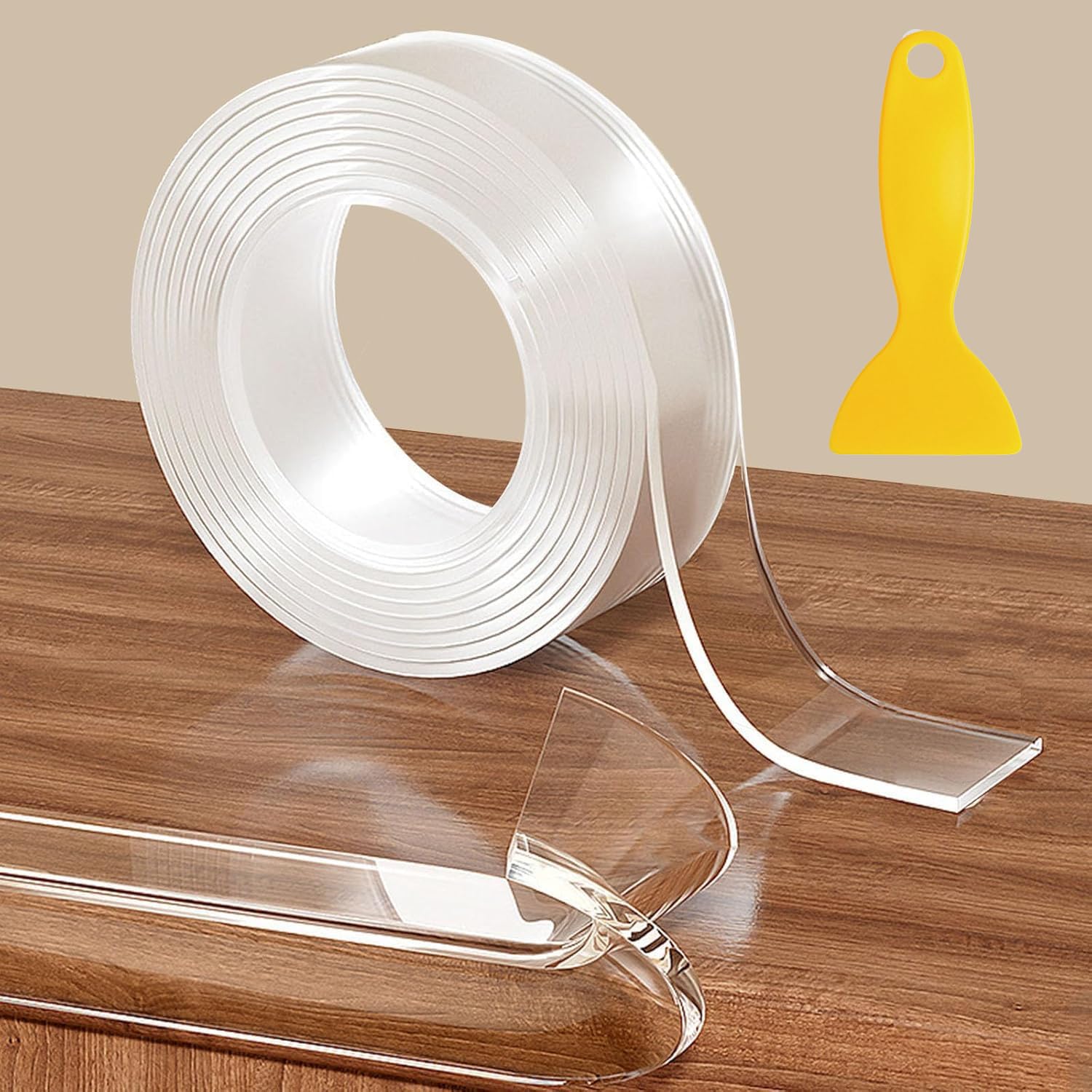5m Protege Coin de Table Bebe Protege Coin de Table Bebe Transparent Protection Table Transparent Protection Meuble Bébé Pré-Adhésif Extra Fort Nano Tape Protection Coin de Table pour Sécurité Bebe