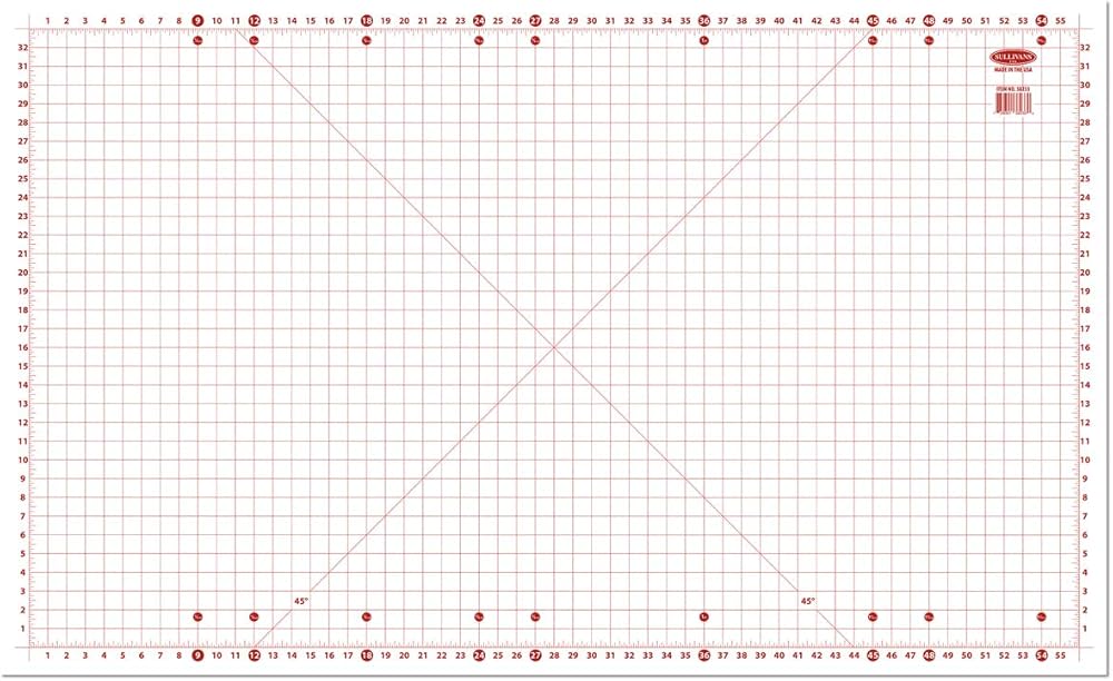 Sullivans USA Cutting Mat with grid (38233), 59 inch by 36 inch, for Sullivans Home Hobby Table