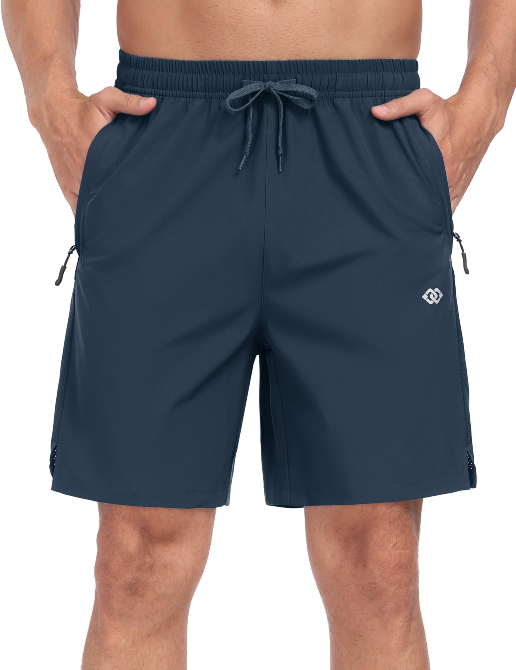 MoFiz Sportshorts Herren Kurz Trainingshose Laufshorts Leicht Schnell Trocknend Sommer Shorts Freizeithose Wandershorts mit Reißverschlusstaschen