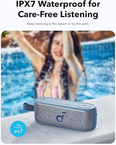 Miniatura 7 de Soundcore Altavoz portátil Motion 100, altavoz Bluetooth con alta resolución inalámbrica, 2 controladores de rango completo para sonido estéreo,