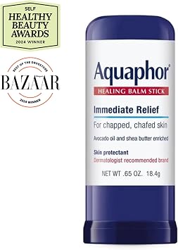 Aquaphor Healing Balm Stick, Skin Protectant with Avocado Oil and Shea Butter, 0.65 Oz Stick