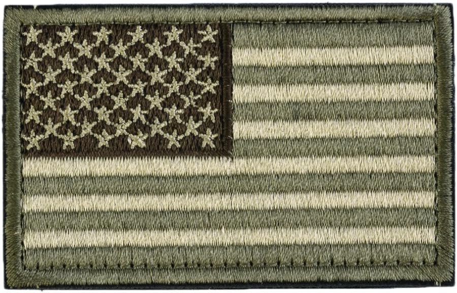 USA Tactical Morale American Flag Patch with Hook