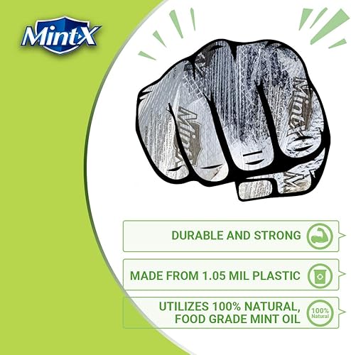 Miniatura 5 de Mint-X MintFlex - Bolsas de basura repelentes para roedores 33 galones 40 unidades