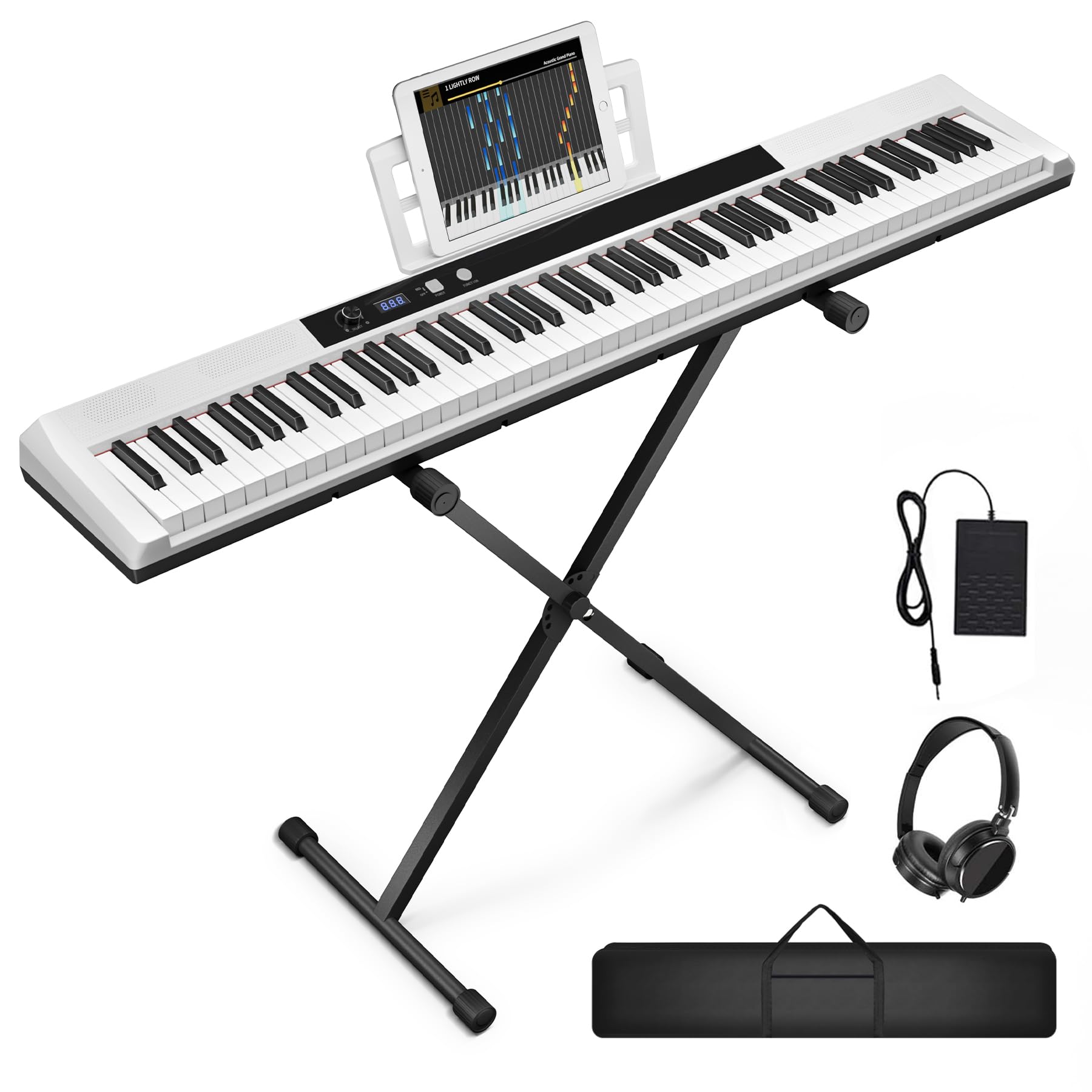 UISCOM 88 Key Semi-weighted Electronic Keyboard