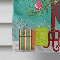 Vista 1130 de Caroline's Treasures BB4243GF Bandera de jardín con texto en inglés «Merry Christmas» con texto en inglés «Merry Christmas», bandera decorativa