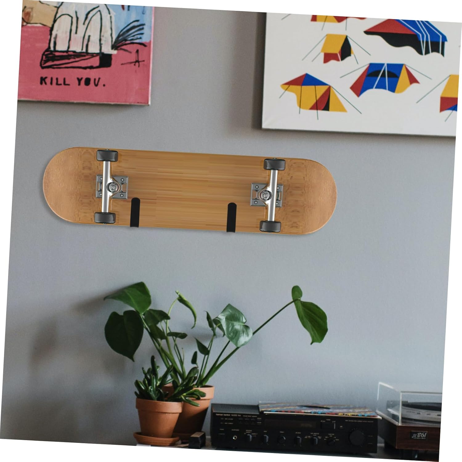 Mipcase 10sets Skateboard Wall Hook Storage Hanger Mount for Surfboards and Snowboards Easy to Install for Display