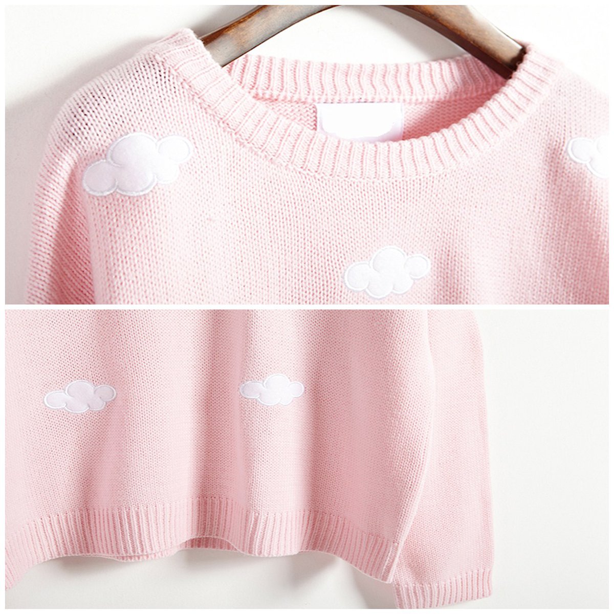 pink cloud sweater