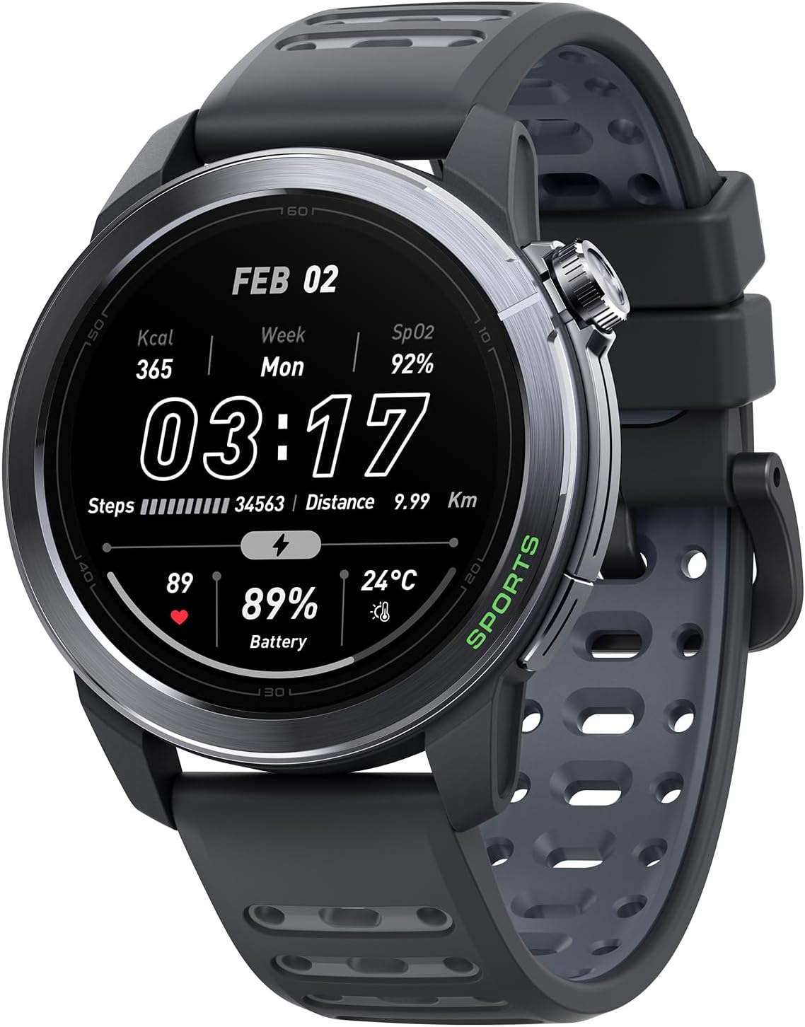 Mibro GS Active2 Running GPS Watch with 46mm AMOLED,...