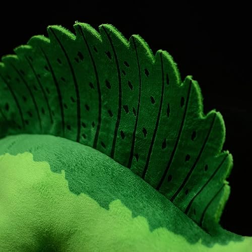 Miniatura 3 de lilizzhoumax Spinosaurus - Juguetes de peluche realistas de espinosaurio verde, animales de peluche suaves, juguetes realistas de 17.71 pulgadas,