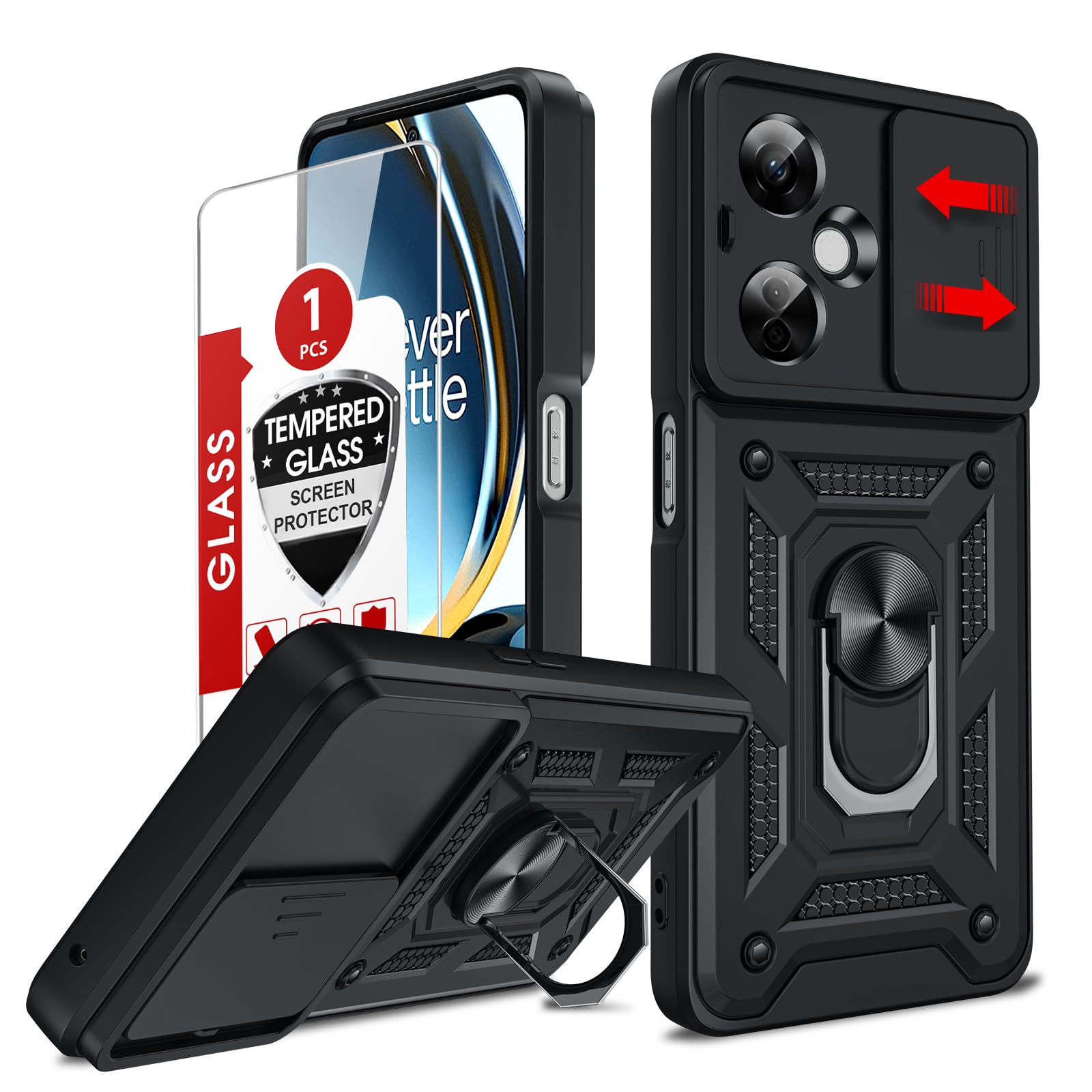 Coque OnePlus Nord-N30 5G antichoc de qualité militaire avec anneau magnétique - 8