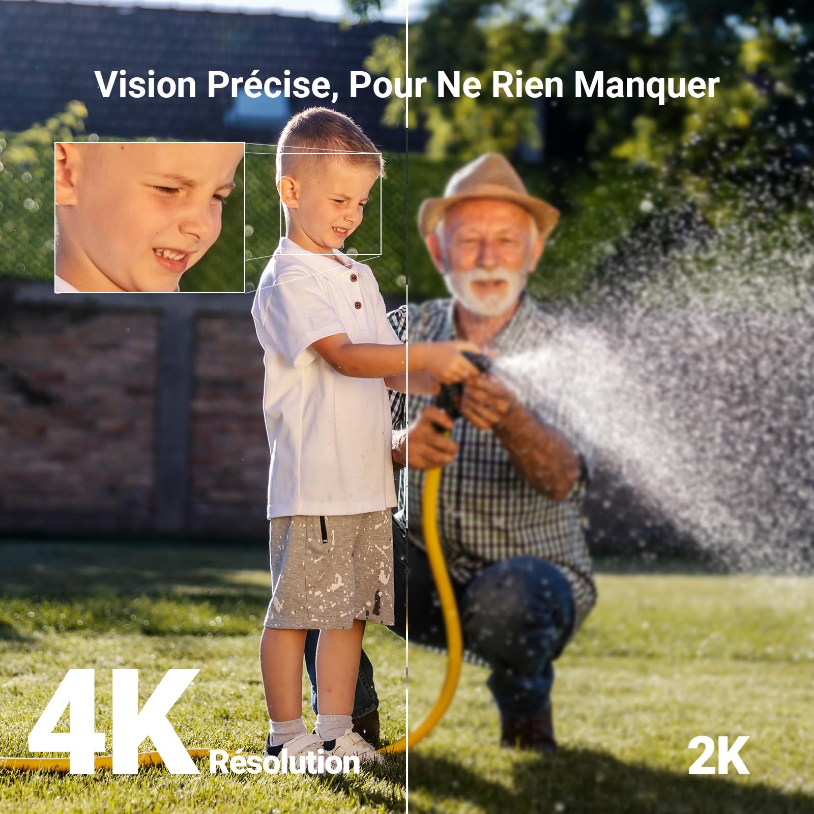 EZVIZ 4K(8MP) Camera Surveillance WiFi Exterieure sans Fil CB8 Lite Kit | Mode AOV (Enregistrement 24h/24),Détection de Personnes/Véhicules,Vision Nocturne Couleur,Défense Active,Panneau Solaire 5W