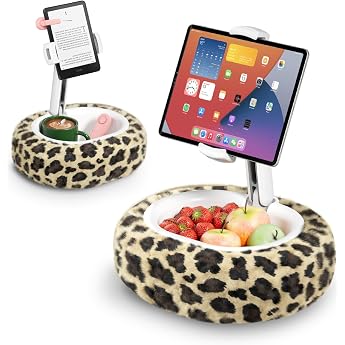SupeDesk Tablet Holder Bed Kindle Holder Cushion iPad Stand Compatible with 4-11 Inch Devices Mobile Phone Holder Kindle Holder for Sofa Lap Bed for Reading and Watching Videos Cuddly Soft & Comfortable