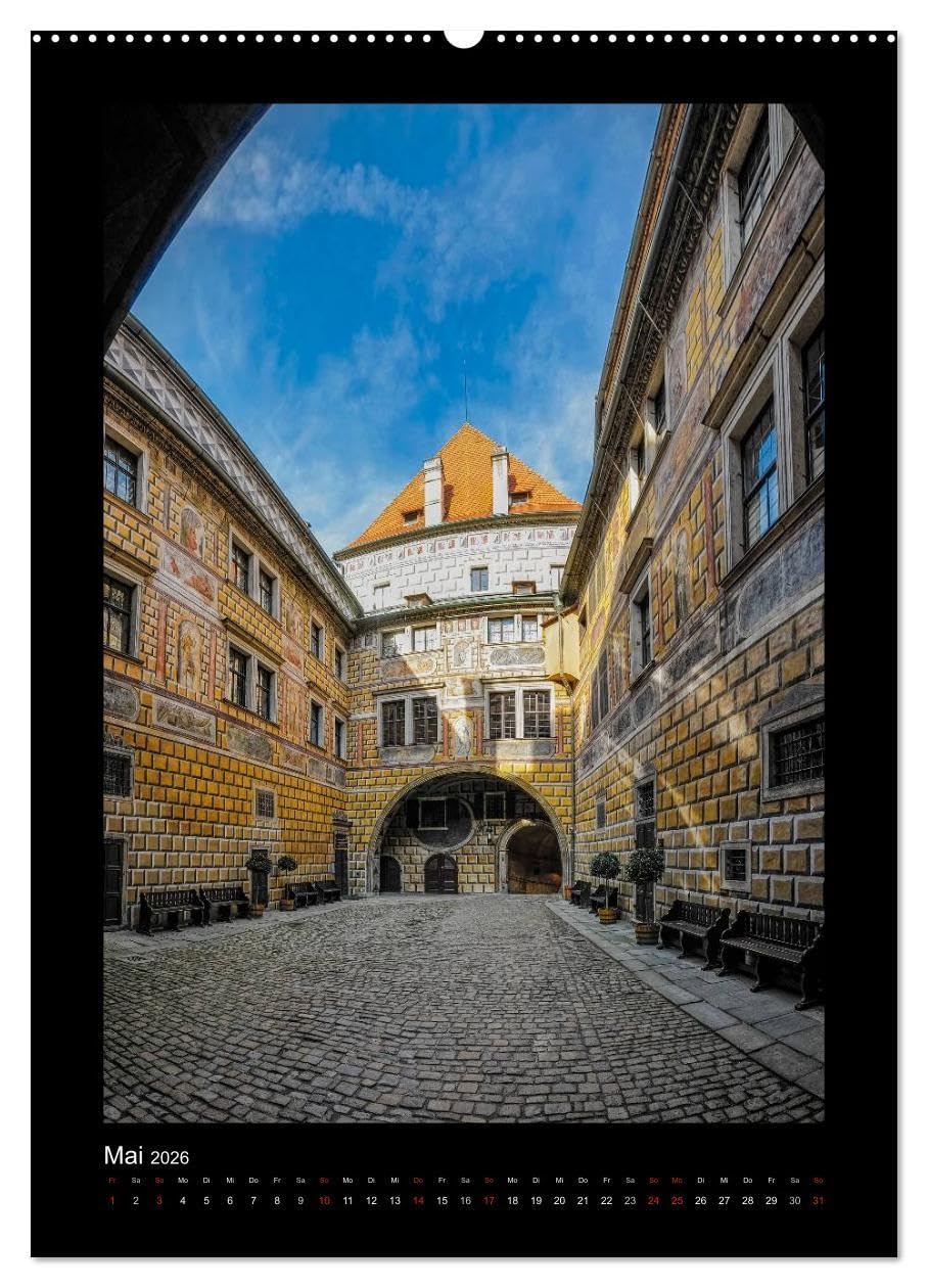 Cesky Krumlov Krumau (hochwertiger Premium Wandkalender 2026 DIN A2 hoch), Kunstdruck in Hochglanz: Bilder aus Cesky Krumlov - Krumau