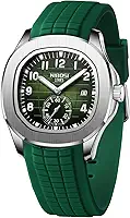 Relógio masculino analógico militar com calendário, pulseira de silicone preta, à prova d'água, relógios de pulso masculinos clássicos, exclusivos, minimalistas, designer de quartzo, para