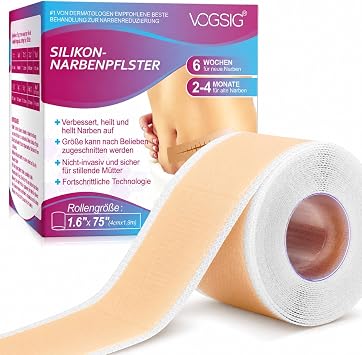 Premium Silicone Scar Tape- Ultra-Thin, Flexible, and Reusable for All Skin Types -Safe, and Effective for Scars and KeloidsRoll-1.9M