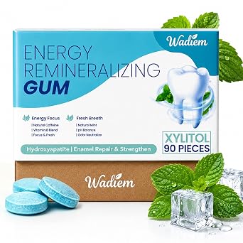 Remineralizing Gum with Nano-Hydroxyapatite & Xylitol | 90 Pieces