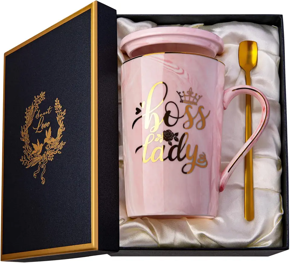 Biching Presentes Boss Lady para mulheres - Presente de aniversário exclusivo para mulheres, amigas, colegas de trabalho, colegas, chefe feminino - presentes de agradecimento do dia das mães - Caneca