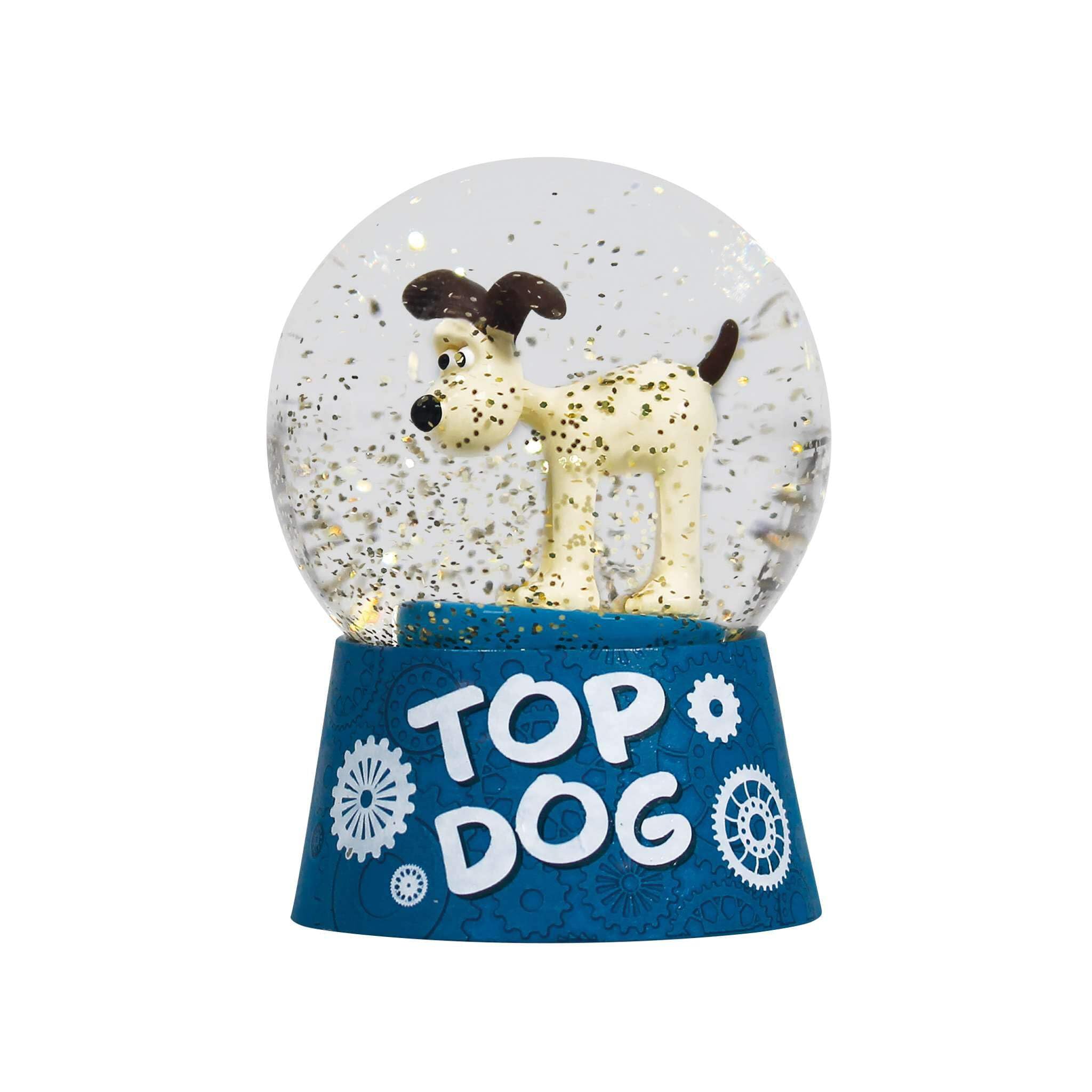 Half Moon Bay | Wallace & Gromit | Gromit "Top Dog" Snow Globe | Official Merchandise | Christmas Decor & Desk Accessory | Gifts for Aardman Fans and Collectors