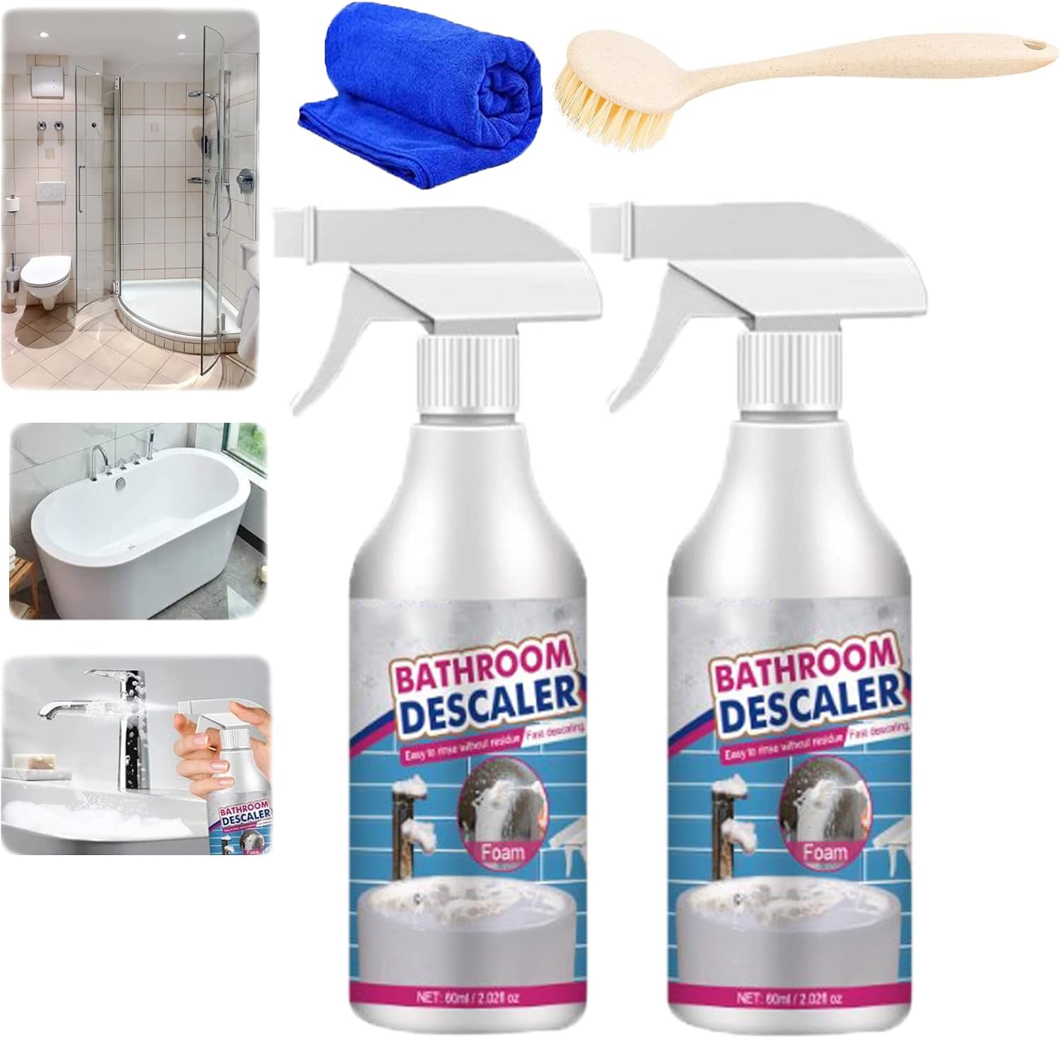 Jue Fish Bathroom Descaler, Stubborn Stains Cleaner, Joe Fish Stubborn