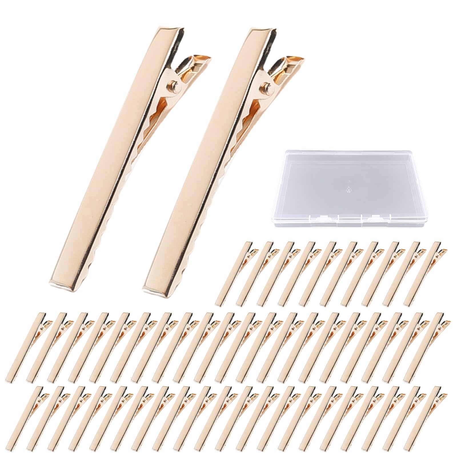 Amazon.co.jp: ヘアクリップ 約50個入り ヘアピン やっとこピン 髪留め