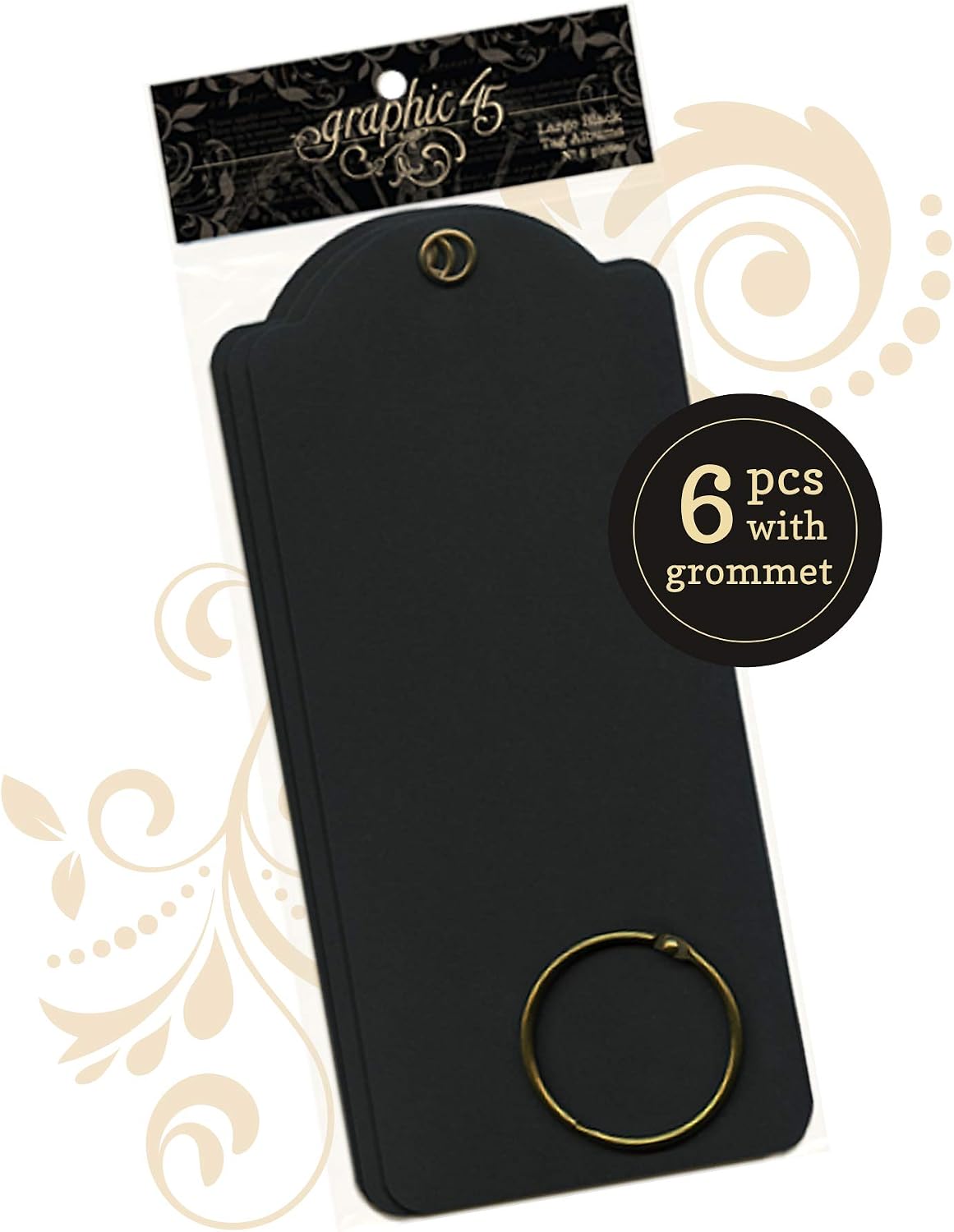 Graphic 45 Tag Album, Large, Black