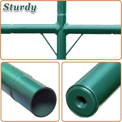 Miniatura 9 de Strong Camel Invernadero de túnel portátil de 12 x 7 x 7 pies, tienda de campaña portátil para jardín, jardín, jardín, jardín, jardín, con 6