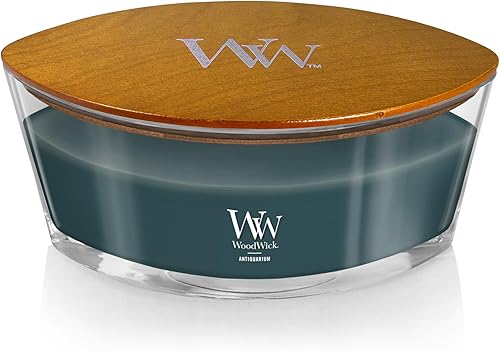 Vista 34 de WoodWick Hinoki Dahlia - Vela mediana en frasco, con forma de reloj de arena, cera de mezcla de soja prémium, mecha de madera Pluswick Innovation