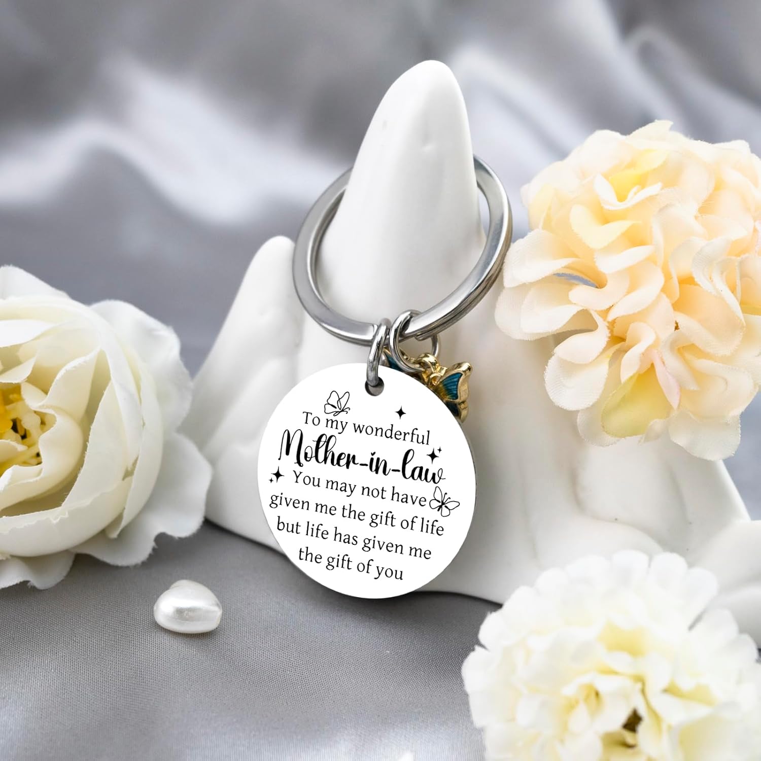 Valentines Day Gifts for Mother in Law Birthday Gifts Mother of the Groom Gift Best Mothers in Law Keychain Wedding Mothers Day Thanksgiving Christmas Gift for Mom Keyring - Image 5