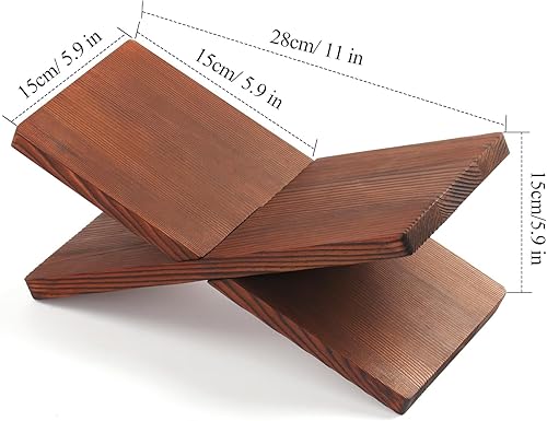 Miniatura 2 de Soporte de madera para libros de lectura, soporte para libros, soporte para libros de cocina, soporte para libros de texto, soporte para libro de