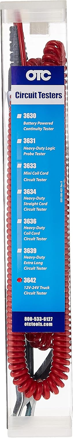 OTC 3642 Truck Electrical Circuit Tester - 12V-24V with 24 Foot Cord : Tools & Home Improvement
