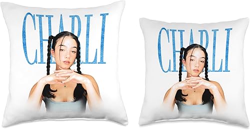 Miniatura 3 de Official D'Amelio Brands Charli D'Amelio - Almohada con diseño de trenza con purpurina, 18 x 18 pulgadas, multicolor