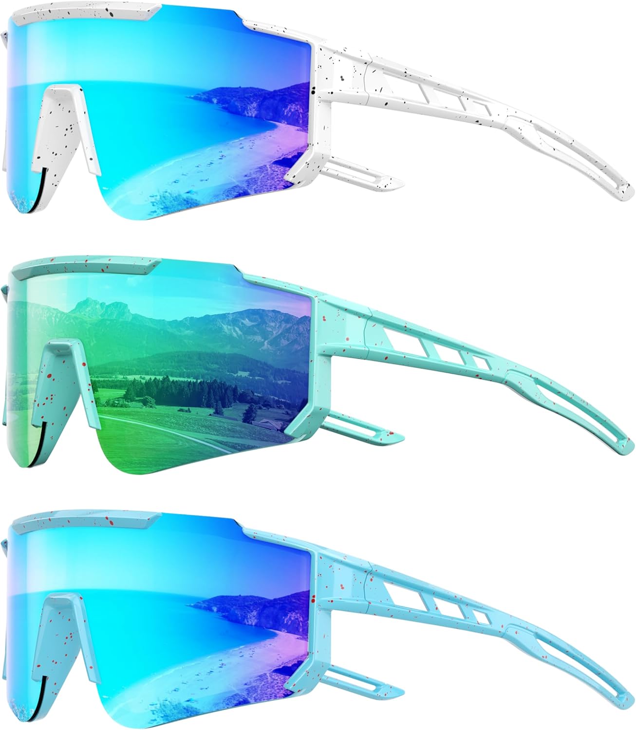 Kids Polarized Baseball Sunglasses - Youth Softball Cycling Sports Sunglasses for Boys Girls Ages 3-12 UV Protection