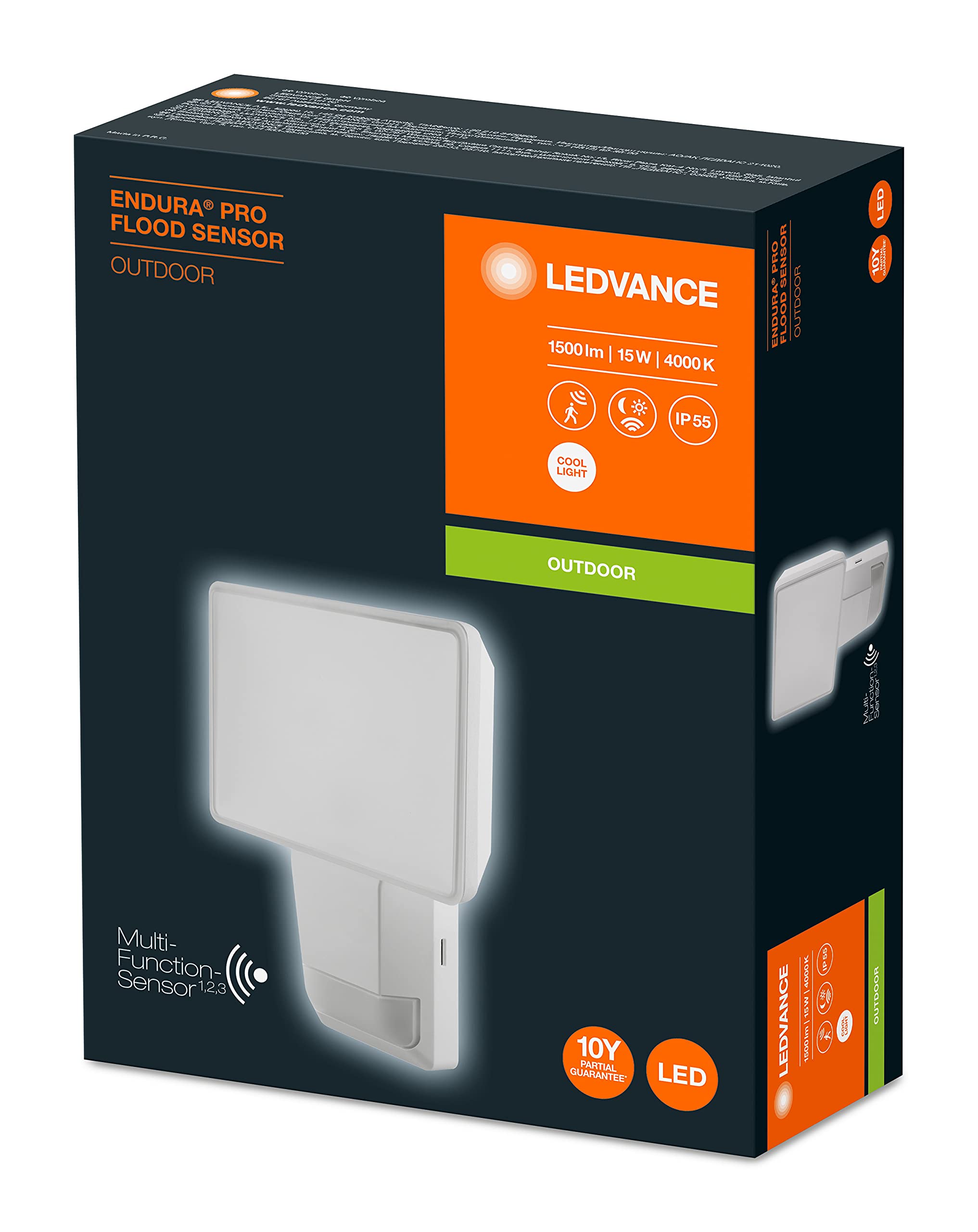 LEDVANCE Endura Pro Flood Proiettore da Esterno, Bianco