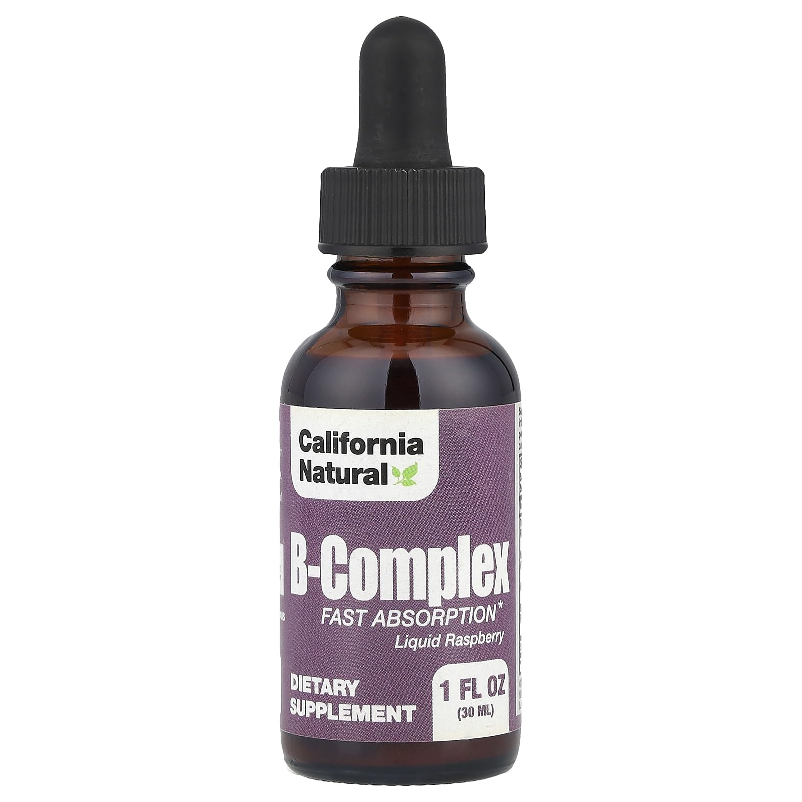 California Natural B Complex Sublingual Supplement, Raspberry, 1 Ounce