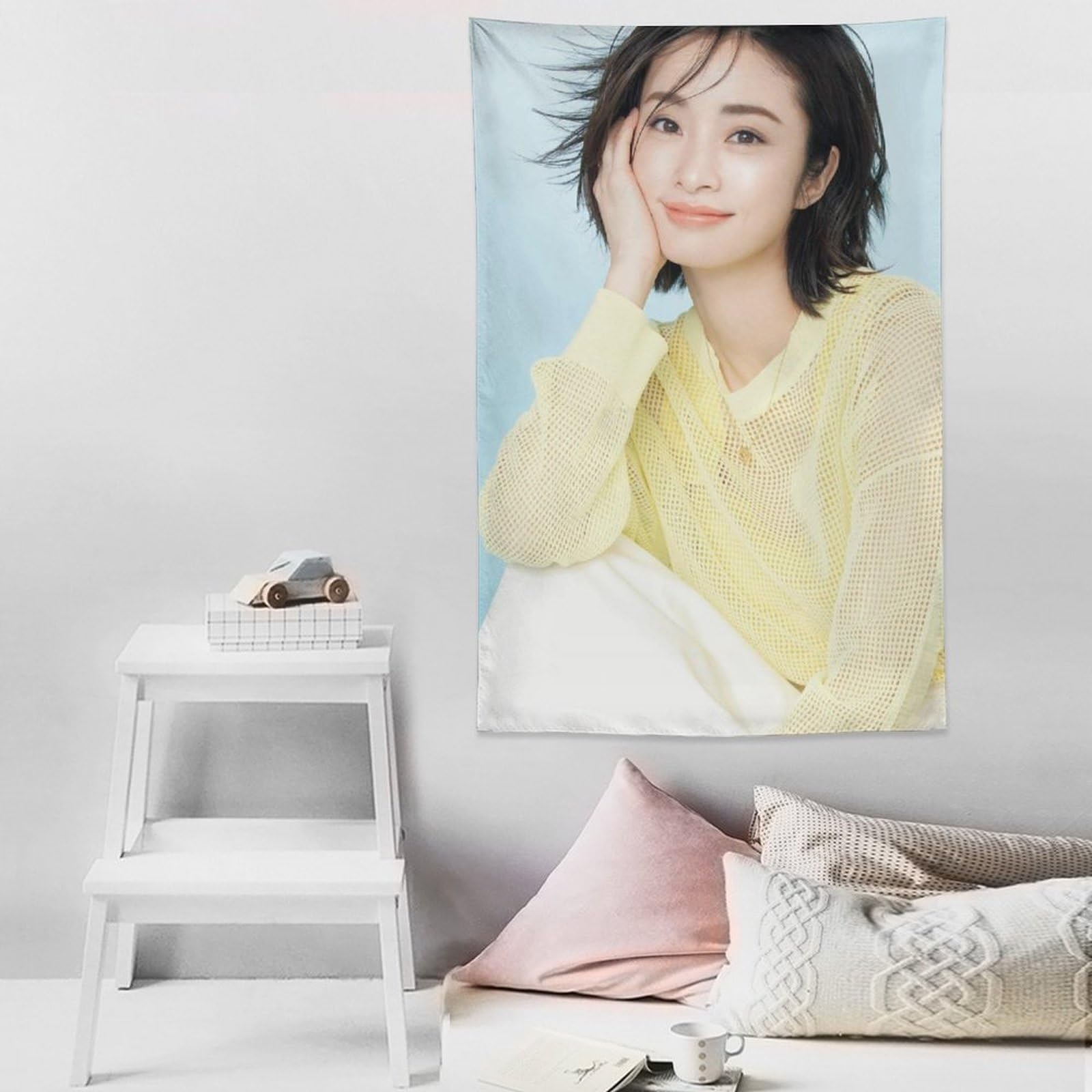 Amazon.co.jp: 上戸彩 タペストリー 壁掛け おしゃれ モダン 布