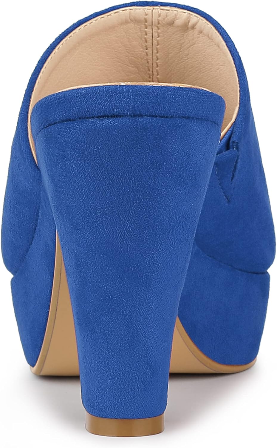 Allegra K Women's Open Toe Platform Chunky Heel Slides Sandals - Image 3