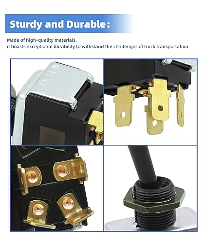 Miniatura 3 de 16-06657 Interruptor de faros delanteros para Peterbilt 330 357 359 377 378 379 387. Interruptor de palanca de reemplazo 1606657 577.75611