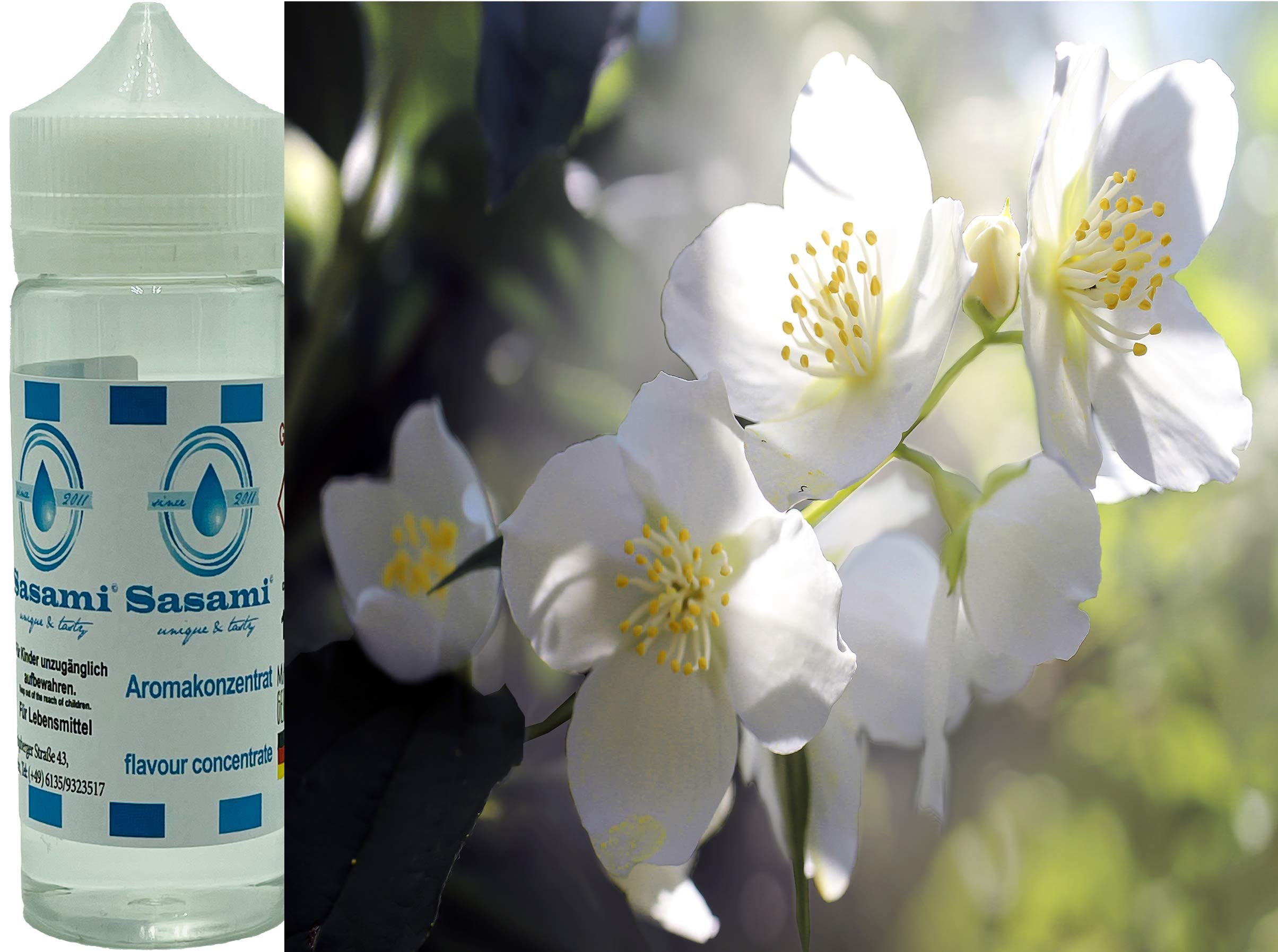 Jasminblüten - Jasmin Blüten Aroma Konzentrat - Vegan - Sasami - 100ml