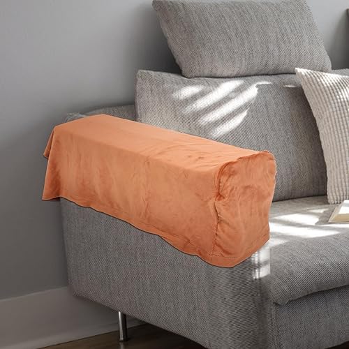 Vista 23 de Homoyoyo Juego de 2 fundas para reposabrazos de sofá, extraíbles e impermeables, lavables, antideslizantes, elásticas, para sofá reclinables