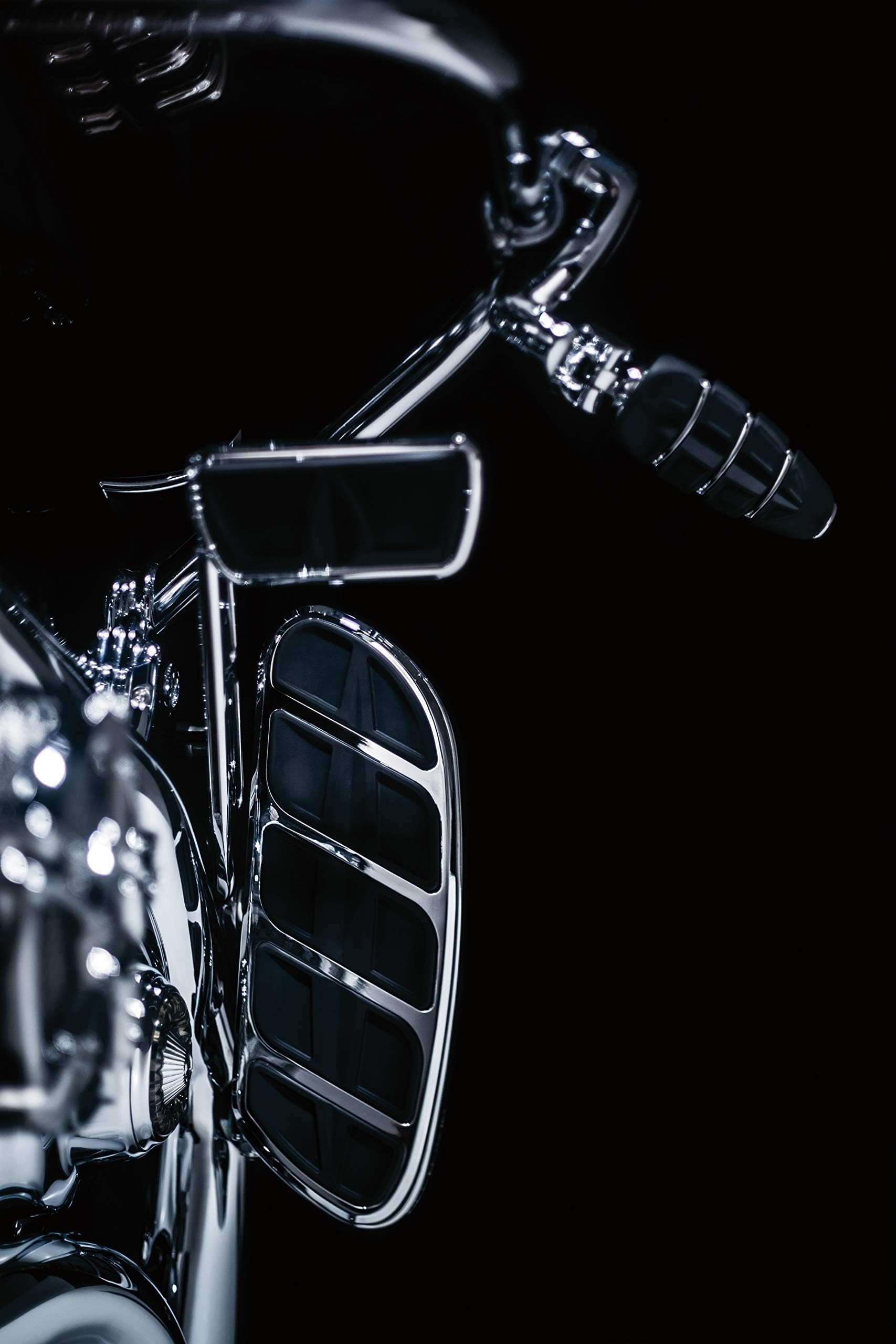 Kuryakyn Zombie Skull Bremspedal – Chrom, Für Harley-Davidson FL Modelle 1980-2019, Inkl. Hardware