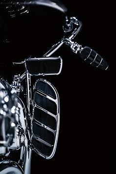 Kuryakyn 4316 Motorcycle Footpegs Kinetic Pegs with Male Mount Adapters, Chrome, 1 Pair