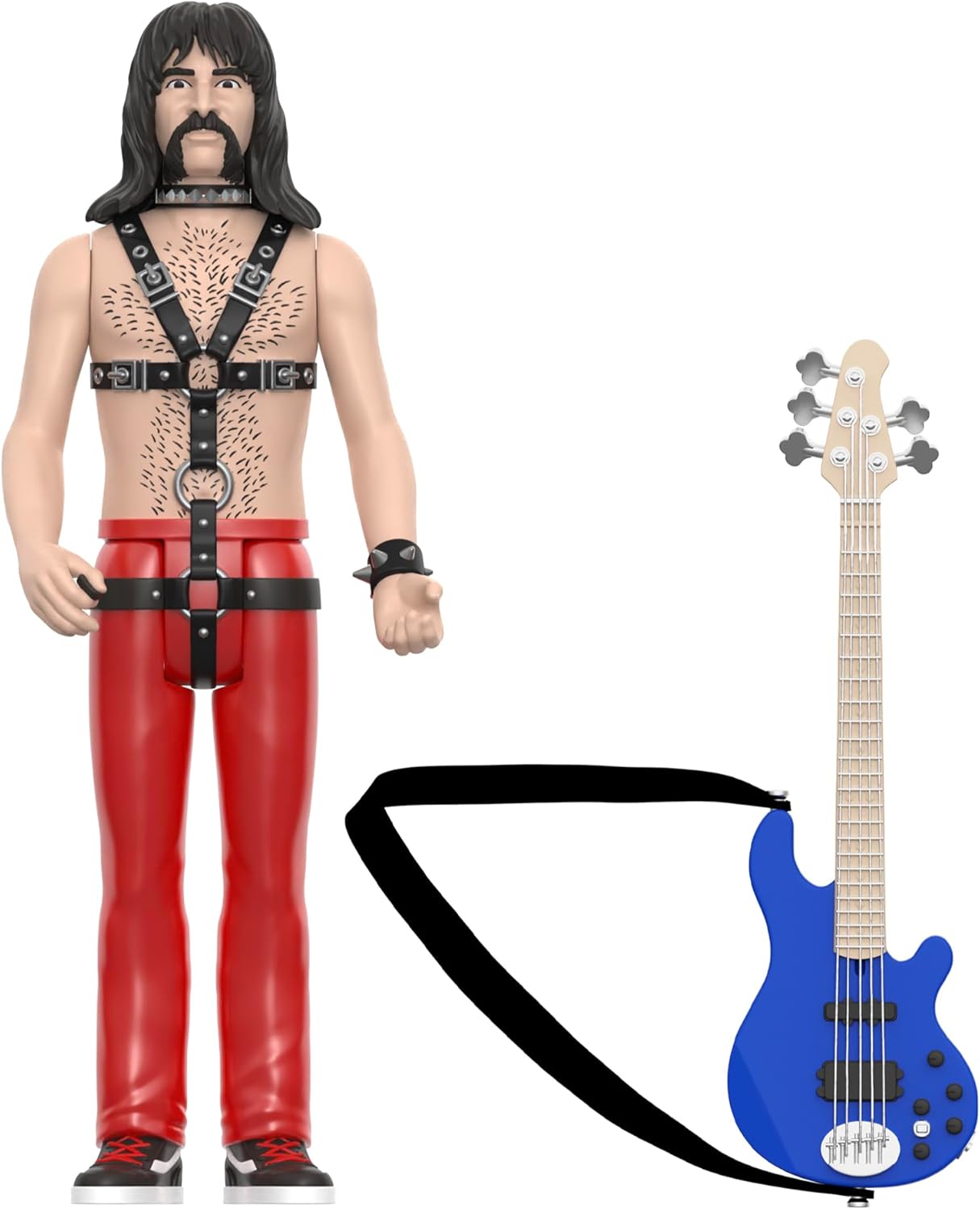 Super7 Spinal Tap Derek Smalls - 3.75" This is Spinal Tap Action Figure with Accessory Heavy Metal Collectibles and Retro Toys